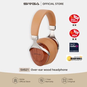 SIVGA SV021/로빈 밸런스드 고음질 사운드를 갖춘 오버이어 클로즈백 우드 헤드폰 50mm 유선 다이나믹 드라이버 헤드셋