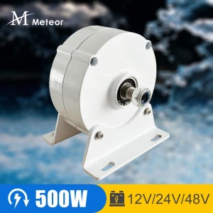 가정용 기어리스 영구 자석 발전기 터빈, 물 관리 및 풍력 발전 저속, 500W, 12V, 24V, 48V