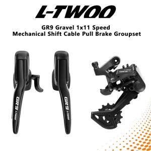LTWOO GR9 그래블 바이크 1x11단 기어 그룹셋 기계식 변속레버 듀얼 컨트롤 레버 & 리어 디레일러 50T 케이블 풀 디스크 브레이크 키트