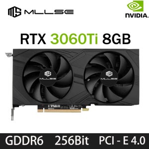 MLLSE RTX 3060Ti 8GB 그래픽 카드 GDDR6 256Bit PCI Express 4.0 × 16 8Pin NVIDIA GPU Rtx 3060Ti 게임 비디오 카드 P