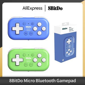 8Bitdo 마이크로 블루투스 게임패드 스위치, 안드로이드 및 라즈베리 파이용 포켓 크기 미니 게임 컨트롤러, 키보드 모드 지원
