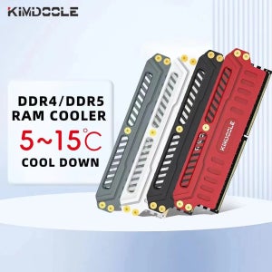Kimdoole DDR4/DDR5 알루미늄 합금 메모리 RAM 쿨러 냉각 방열판 PC RAM 용 냉각 조끼 Ram 용 PC 게임 오버 클럭 쿨러
