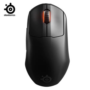 SteelSeries 무선 FPS 게이밍 마우스, 프라임/프라임 미니 에디션, 프로그래밍 가능 버튼 5 개, 2.4GHz 18K CPI 센서, 광학 스위치
