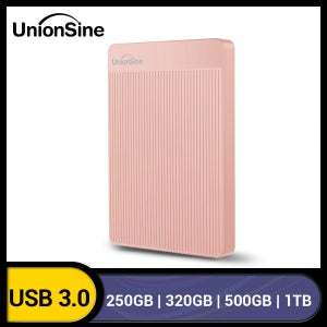 UnionSine HDD 휴대용 외장 하드 드라이브, USB 3.0 스토리지, PC, 맥, 데스크탑, 맥북과 호환 가능, 250GB, 320GB, 500GB, 750GB, 1TB