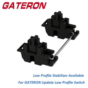 GATERON 로우 프로파일 안정기 도금 장착 검정색 맞춤형 6.25u 2u 로우 프로파일 스위치 DIY 핫스왑 키보드에 사용 가능