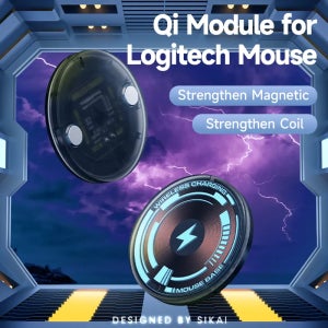 Logitech G Pro X Superlight 2 DEX Pro2 Lightspeed G703 G502 X Plus Hero G903 게임용 무선 마우스 쉘용 Qi 마우스 모듈