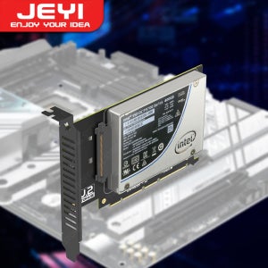 JEYI U.2-PCIe 4.0 어댑터, NVMe 2.5’ U.2 (SFF-8639) SSD PCIe X4 X8 X16 확장 카드 - U.2 SSD - U.2 드라이브 (PEX4S
