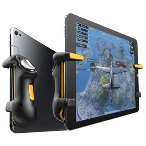 Ipad 태블릿 커패시턴스 L1R1 용 PUBG 트리거 컨트롤러 게임 패드 휴대 전화 FPS 게임 액세서리 용 조준 버튼 조이스틱 그립