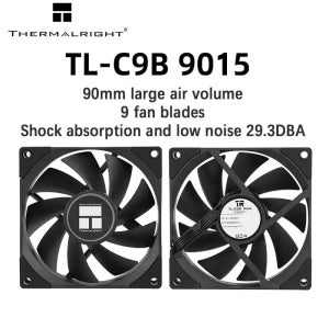 Thermalright TL-C9 TL-C9B TL-9015 TL-9015B TL-9015R TR-9015W, 92x92x25mm, 4 핀 PWM PC 데스크탑 컴퓨터 CPU 저소