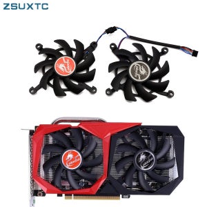 COLORFUL 지포스 GTX 1660Ti 1650 1660 슈퍼 그래픽 카드 냉각 선풍기, RTX 2060 2060 Ti 팬 교체
