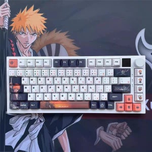 Anime BLEACH Keycaps DYE-SUB 체리 MX 스위치 용 맞춤형 PBT 게임 키캡 기계식 키보드 Anime Mouse Pad