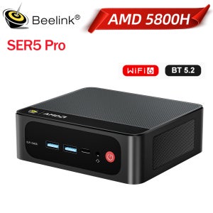 비링크 SER5 프로 AMD 라이젠7 5800H/5850U/ 라이젠5 5625U 미니 PC 16GB 램 500GB NVME SSD 윈도우 11 4K HD 데스크탑 게이밍 컴퓨터