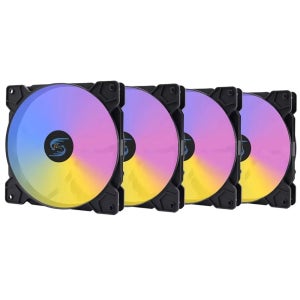 140mm PC 팬 14cm PC 케이스 팬 저소음 140mm RGB 팬 4핀 컴퓨터 쿨링 팬 무소음 12cm CPU 쿨러 팬