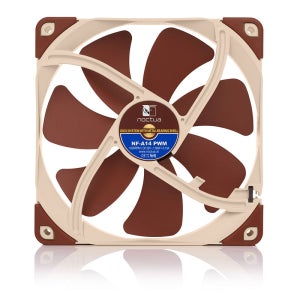 NF-A14 PWM SSO2 자기 안정 베어링 14cm 팬 AAO 프레임 공기 역학 설계 통합 충격 패드 섀시 팬 채택