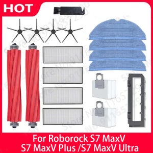 Roborock S7 MaxV S7 MaxV Plus S7 MaxV Ultra G10 메인 사이드 브러시 Hepa 필터 걸레 먼지 봉투 부품 로봇 진공 액세서리