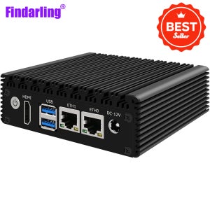 6W 저전력 인텔 N3050/N3160 쿼드 코어 쿼드 스레드 X86 소프트 라우터 2*1000M Lan 포트 HD-MI 출력 금속 케이스 미니 PC