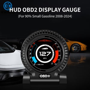 KWHUD hud 헤드업 디스플레이 헤드업 디스플레이hud obd2타입 디스플레이 자동차 디지털 속도계 타코미터 시계 오일 온도계 터보 게이지