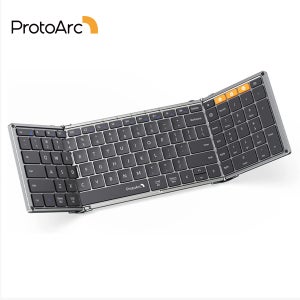 ProtoArc XK01 Bluetooth 무선 키보드(숫자 키패드 포함) iPhone 컴퓨터 iPad용 접이식 키보드