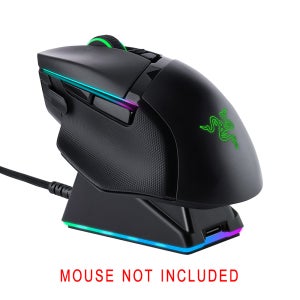 Raz.er 무선 마우스 DeathAdder V2 Pro, Naga Pro, Viper Ultimate 및 Basilisk Ultimate 마우스용 Chroma RGB 충전 도크