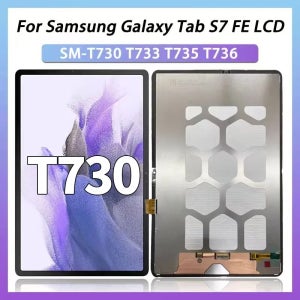 삼성 탭 S7 FE Wi-Fi SM-T730, SM-T733 LCD 디스플레이 터치 스크린 디지타이저, 탭 S7 FE 5G SM-T736B용 새 LCD 테스트