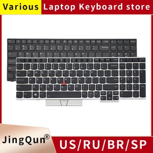 레노버 씽크패드 E580 E585 T590 E590 E595 L580 L590 P52 P53 P72 P73 01YP560 01YP640 노트북용 미국 러시아어 백라이트 키보드