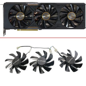 냉각 팬 85MM T129215SU Radeon Sapphire R9 FURY 4GB HBM Tri-X OC 그래픽 카드 냉각 용 4 핀 R9-Fury GPU 쿨러 비디오 팬