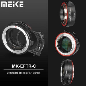 Meike MK-EFTR-C 드롭인 필터 자동 초점 렌즈 마운트 어댑터 링, 캐논 EF / EF-S 렌즈, 캐논 EOS R RP R5 R6 R3 카메라용