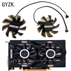 그래픽 카드 교체 팬 CF-12915S, INNO3D GeForce RTX2070, 8GB TWIN X2, 블랙 골드 익스트림 에디션, 신제품