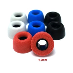 QYC T1 T5 QCY E10 ZS10PRO C12ZSX 이어폰용 교체 이어팁 3쌍, 메모리폼 이어팁, 인이어 이어폰 이어패드