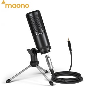 마오노 PM360TR 콘덴서 마이크 팟캐스트 마이크 3.5mm 마이크 (컴퓨터, 노트북, 휴대폰, 사운드 카드, 유튜브, 게임, 녹음용)