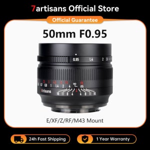 7 artisans MF 50mm F0.95 APS-C 대형 조리개 프라임 렌즈 Sony E A6400 A5000 A6300 Canon EOS-M M3 M5 M50 Canon RF