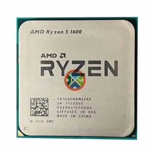 AMD Ryzen 5 1600 R5 1600 3.2 GHz 6코어 12스레드 65W CPU 프로세서 YD1600BBM6IAE 소켓 AM4