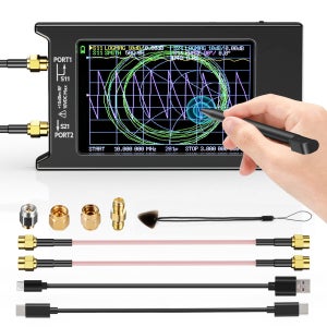 2023 새로운 업데이트 NanoVNA-H4 4인치 벡터 네트워크 분석기 10k-1.5GHz HF VHF UHF 안테나 분석기 버전 4.3(SD 카드 슬롯 포함)