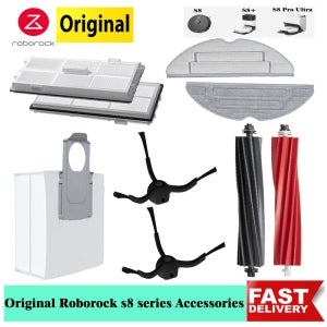 기존 Roborock S8 Pro 울트라 액세서리 DuoRoller 브러시 필터 걸레 먼지 봉투 S8/S8 + 진공 청소기 예비 부품의 사이드 브러시