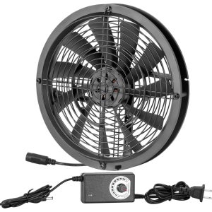 250mm 25cm DC 냉각 팬 12V 250X30mm AC 110V 115V 220V 230V 전원 코드 속도 컨트롤러 성장 텐트 식물 조절 가능