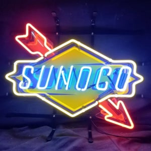 맞춤형 Sunoco 유리 네온 라이트 사인 맥주 바
