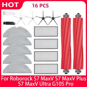 Roborock S7 MaxV S7 MaxV Plus S7 MaxV Ultra G10S 메인 사이드 브러시 Hepa 필터 걸레 예비 부품 로봇 진공 청소기 액세서리, 로봇청소기 스