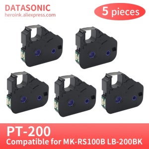 5PK PT-200BK MK-RS100B 3604B001 케이블 ID 프린터 MK2600 MK2500 MK2100 MK2000 MK1500 MK1100 Mark 1 Pro 잉크 타