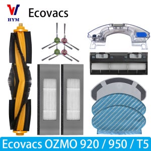 Ecovacs Debot OZMO T5 / 920 / 950 액세서리 메인 사이드 브러시 물 탱크 캐스터 휠 필터 걸레 진공 청소기 예비 부품