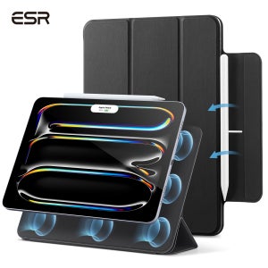 iPad Pro 11/13 케이스용 ESR 강력한 자석 부착 커버, 펜슬 프로 및 펜슬 지원, 에어 11/13(2024 2025) 및 프로 11/12.9용