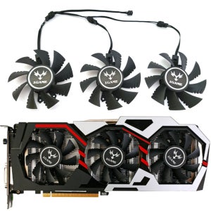 컬러풀 iGame GeForce GTX 1070 GPU 팬, 1060 1070 1070TI 1080 그래픽 카드 냉각 팬, 1LOT, 75mm, 4 핀, 신제품