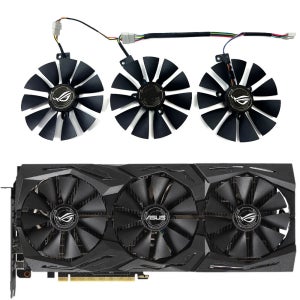 새로운 1 세트 87MM 7 핀 ROG-STRIX-RTX 2060-게임 GPU 팬, ASUS ROG-STRIX-RTX 2070, RTX 2060 슈퍼, RTX 2060 비디오 카드