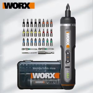 Worx 4V 미니 전기 스크루 드라이버 세트 WX242 WX240 스마트 무선 전기 스크류 드라이버 USB 충전식 30 비트 세트 드릴 도구