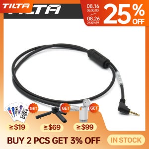 TILTA Nucleus-M 런/스톱 케이블, RED Komodo USBC 포트용, 후지필름 X T3 A6 A7 A9 시리즈용, 3 핀 피셔 C200 C300