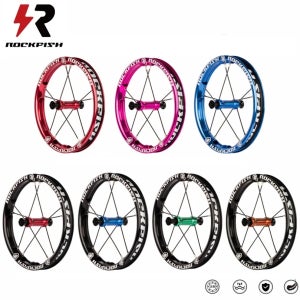 Rockfish-K02 알루미늄 합금 밸런스 자전거 휠 림 세트, Koukua Pushbike 12 인치 휠 세트, 슬라이딩 자전거 휠 허브 세트