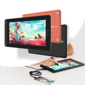 HUION Kamvas 12 그래픽 태블릿 모니터 휴대용 11.6 인치 눈부심 방지 스크린 드로잉 펜 디스플레이 지원 Windows Android MacOS