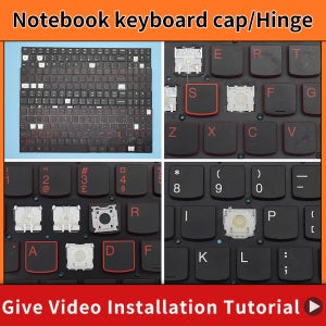 Lenovo Legion Y530-15ICH Y7000P-1060 Y540-15IRH Y7000-2019 Y540-17 키보드용 교체 키캡 키 캡 및 가위 클립 및 힌지