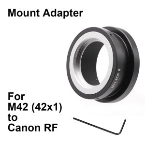 M42-RF M42(42x1) 렌즈용 캐논 RF 카메라 마운트 어댑터 링 M42-EOSR M42-EOS R EOS RF (캐논 R3, R5, R6, R7, R10, R, RP 등 