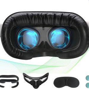 Oculus Quest 2 액세서리 VR 피트니스 페이셜 인터페이스 브래킷 커버 땀 방지 PU 가죽 폼 패드 용 Hanpusen 페이스 쿠션 패드