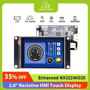 NEXTION 저항성 HMI 터치 디스플레이 스크린, 향상된 시리즈 UASRT TFT LCD 모듈, Arduino 호환, NX3224K028, 2.8 인치